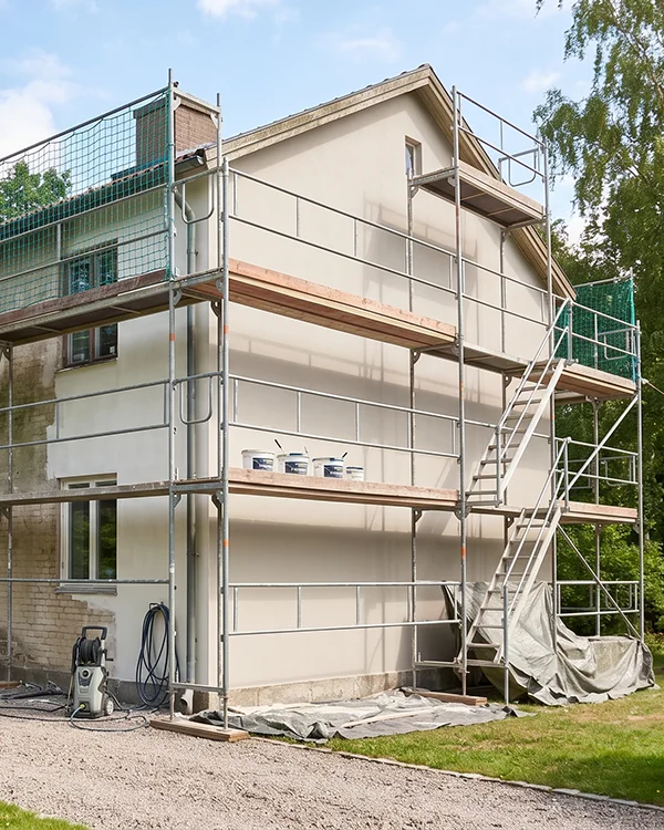 Fassadengestaltung von Malerbetrieb Basel Farbdesign Roman